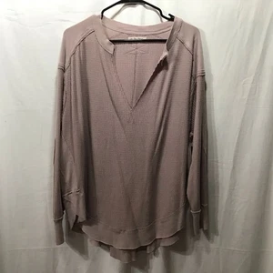 Free People We The Free Waffelstrick Owen Thermo Top Small Mauve - Bild 1 von 11