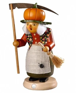 German incense smoker Halloween witch with pumpkin, height 25 cm .. MU 16647 NEW - Picture 1 of 1