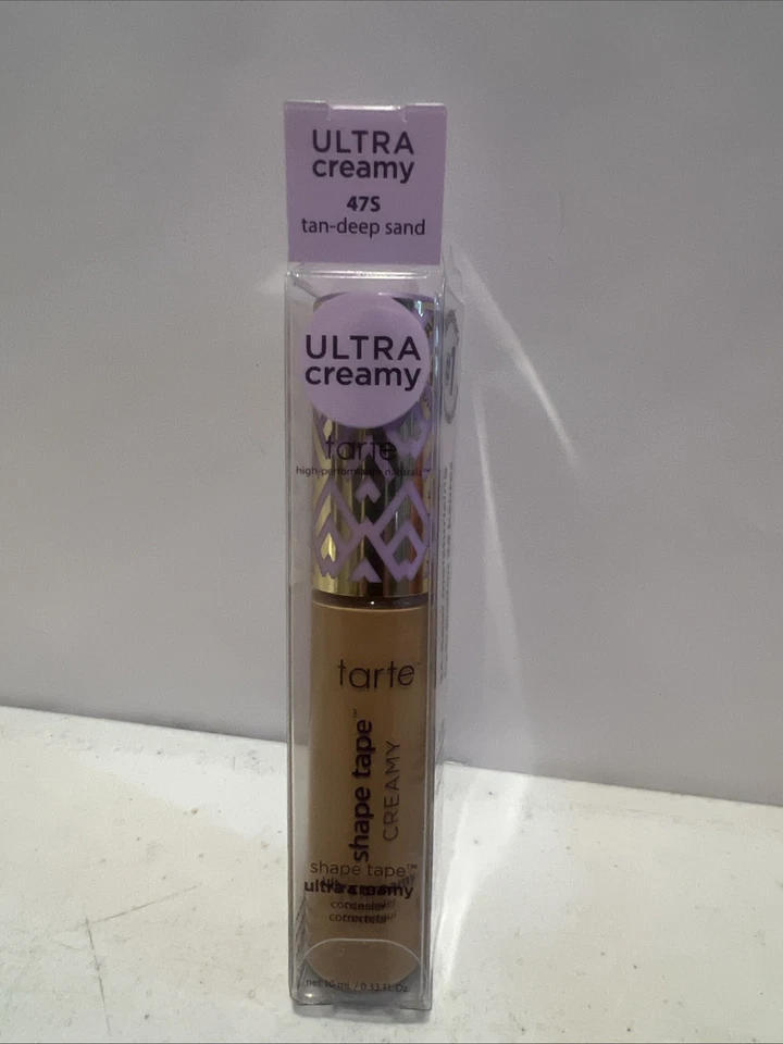 NEW Tarte Ultra Creamy Shape Tape Concealer 47S Tan Deep Sand 10 ml /.33 fl. oz. - Image 1 of 1
