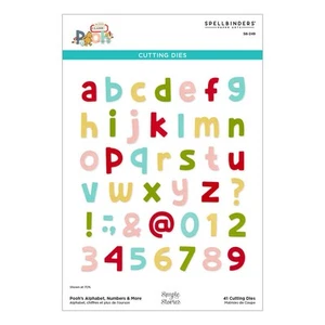 Spellbinders Etched Dies - Say Cheese Classic Pooh Collection - Pooh's Alphabet, - Bild 1 von 4