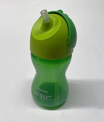 Strohhalmbecher Philips AVENT SCF798/01 Grün 300ml Trinklernbecher Flip Top Baby - Bild 1 von 4