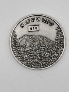 1980 Mt St Helens Benchmark Geocoin - Picture 1 of 2