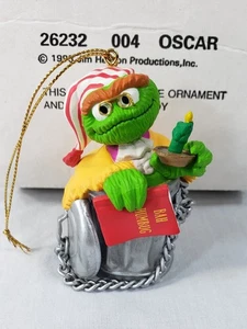 Vintage Christmas on Sesame Street Grolier Oscar Ornament Jim Henson Orig. Box - Picture 1 of 14