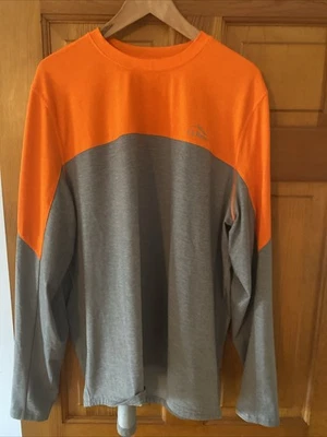 L L Bean Upland Blaze Orange  Grey Hunting Shirt Men Xl - Image 1 of 4