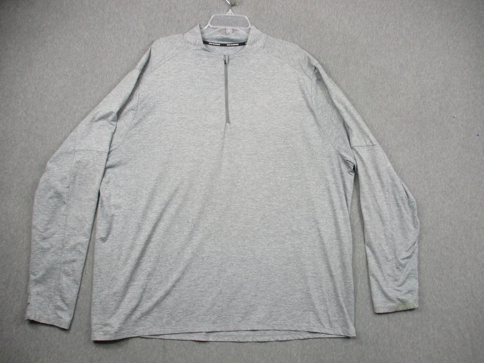 Nike Dri-FIT 1/4 Zip Running Shirt 3XL Long Sleeve Pullover Mens Athletic Top - Image 1 of 4