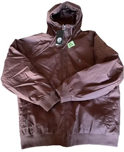 Volcom Hernan 5K Jacket Men's 2XL Brown Hooded NWT $120 - Picture 1 of 6