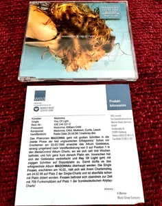 MADONNA PROMO RAY OF LIGHT CD & PRESS SHEET SINGLE RARE HYPE STICKER WEA GERMANY - Bild 1 von 7