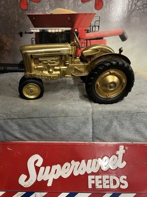 Vintage Hubley Gold Ford Farm Toy Tractor - Image 1 of 4