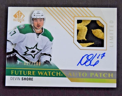 2015-16 SP Authentic Future Watch Auto Patch Devin Shore #27/100 - Image 1 of 2