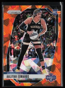 2024 Panini Prizm WNBA #70 Aaliyah Edwards Ice Orange Prizms - Picture 1 of 2