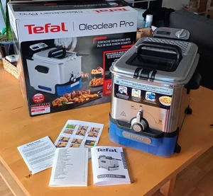 Tefal FR 8040 Oleoclean Pro Fritteuse 2300 Watt Edelstahl/Schwarz - Bild 1 von 12