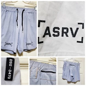ASRV Shorts Mens Medium Beige Running Gym Training DSG 0470 Tetra Lite Elastic - Picture 1 of 19