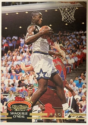 Shaquille O'Neal Topps Stadium Club '92 selección del draft #247 Orlando Magic novato radiocontrol Foto 1 de 4