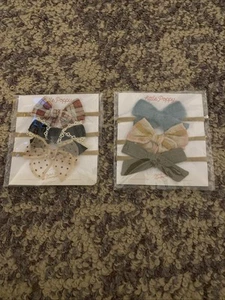 NWT Little Poppy Co Headbands 2 Packs Set Of 3 Each - Picture 1 of 3