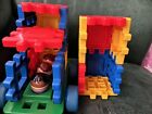 Vintage Little Tikes Truck 4” Wee Waffle Blocks With 4 Figures 22  Piecese