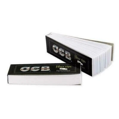 OCB ROACH FILTER TIPS PERFORATED FOR EASY ROLLING PAPERS BOOKLETS (5,10,20) - Image 1 of 3