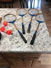 Vintage 4 Blue Ribbon Badmitton Racquet Carrying Case