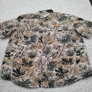 Game Guard Shirt Mens XL Beige Hiking Desert Camouflage Hunting Performance A3 - Picture 1 of 11