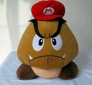 Super Mario Bros - Goomba with Mario Hat - 14 Inch Plush Toy - Picture 1 of 1