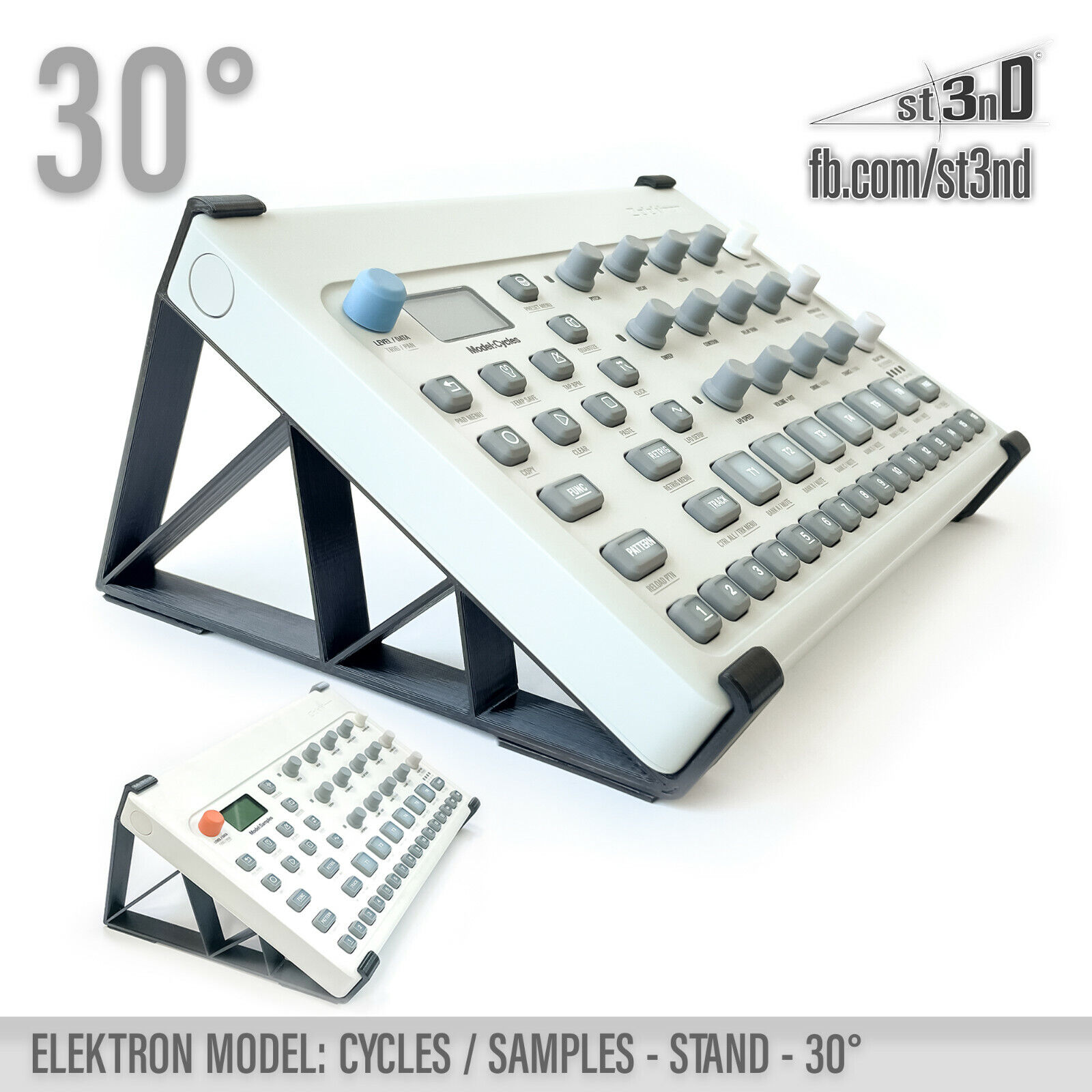 ELEKTRON MODEL CYCLES/SAMPLES STAND 30° - 3D printed - 100% BUYERS 
