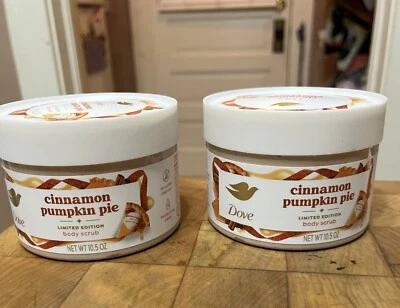 x2 Dove праздник лакомства тела скраб корицы тыквенный пирог ограниченного тиража Бесплатная доставка - Изображение 1 из 4