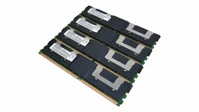4x ELPIDA 1GB 2RX8 PC2-5300F ECC DDR2-667 Memory Modules EBE11FD8AJFT-6E-E - Image 1 of 4