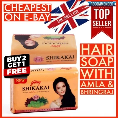 Godrej Shikakai Soap with Amla and Bhringraj 75gm Shikakai herbal soap