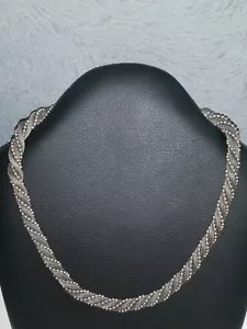 Vintage Authentic GROSSE(Christian Dior) Germany Sterling Silver Necklace SIGNED - Picture 1 of 12