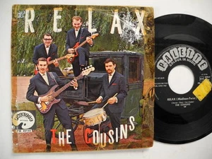 THE COUSINS Relax / The Robot 45 7" single 1962 Belgium surf freakbeat hot rod - Foto 1 di 2
