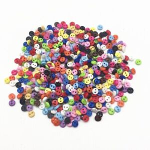 50 bouton rond uni 4 mm couture scrapbooking bricolage 2 trou mercerie création