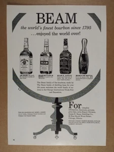 1959 Jim Beam Bourbon Bond Beam's Choice Pin Flasche Vintage Print Ad - Bild 1 von 1