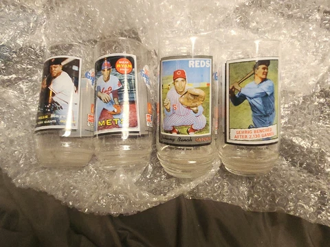 Baseball Drinking Glasses Cover