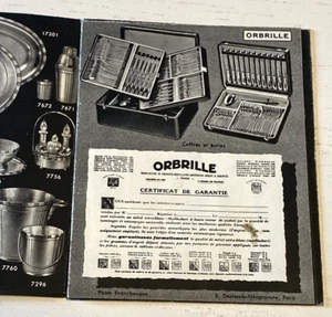Katalog Besteck, Goldschmiedeei ORBRILLE - undatiert - schöner Zustand. - Bild 1 von 4