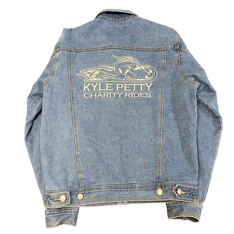 Kyle Petty Nascar Racing Charity Rides JH Design denim jacket small biker Cover