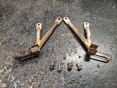 89 HONDA NX125 NX 125 TRANS CITY SOPORTES ESTRIBERAS PASAJEROS TRASERO ORIGINALES SOPORTES Foto 1 de 4