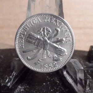 AU IN GRADO 1882 MONETA MESSICANA 5 CENTAVO (91316) - Foto 1 di 3