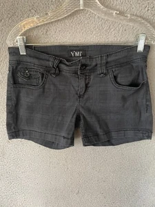 YMI Youth Girls Black Shorts 4 Pocket Size 7 /28W Stretchy - Picture 1 of 6