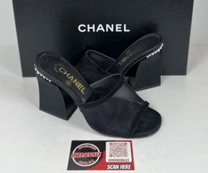 Size 36EU/6US- Chanel 22A Pearl CC Logo Block Heel Pumps👠 LIGHTLY WORN! - Picture 1 of 10