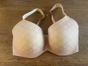 SOMA Hush Beige 42D Stunning Support Geo Lace Lined Balconette Bra NEW - Picture 1 of 2