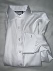 Charles Tyrwhitt Non Iron Super Slim Fit White Dress Shirt Men 16.5 34.5