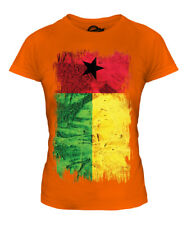 GUINEA BISSAU GRUNGE FLAG LADIES T-SHIRT TEE TOP GUINE-BISSAU FOOTBALL GUINEAN