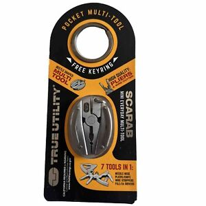 True utility pocket multitool seven tools in one needle nose players knife wire