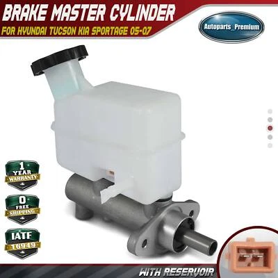 Cilindro mestre de freio com reservatório para Hyundai Tucson Kia Sportage 05-07 1 polegada - Imagem 1 de 4