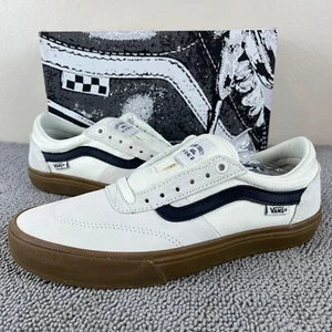 Vans Gilbert Crockett Marshmallow White Gum PopCush Skate Shoes Men's Size 8 - Picture 1 of 12
