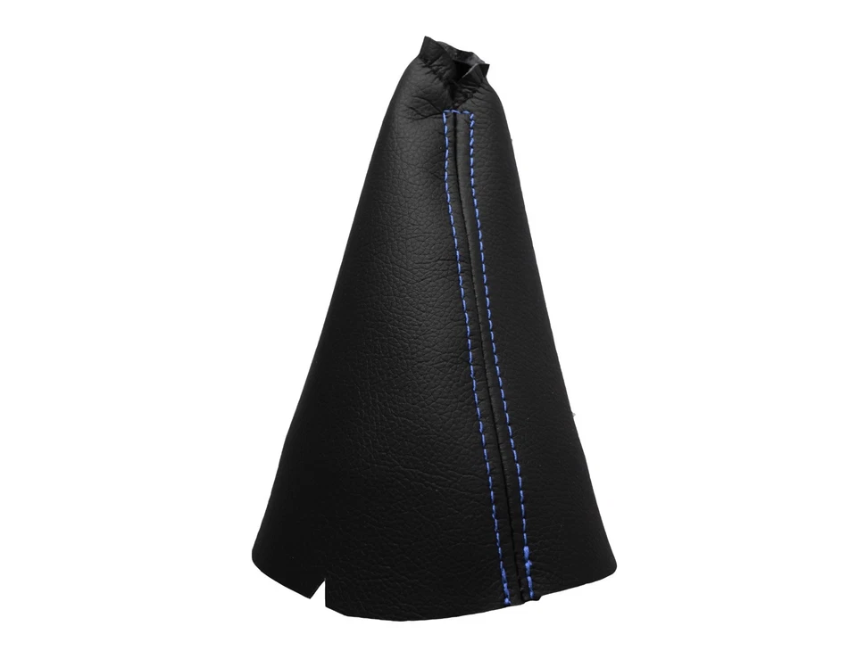 Light Blue Thread Genuine Leather Shift Boot Shift Cover Nissan Note 05-12 - Image 1 of 1