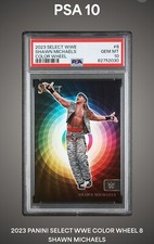 PSA 10 2023 Panini Select WWE Shawn Michaels Color Wheel #8 Chase Hit HBK DX