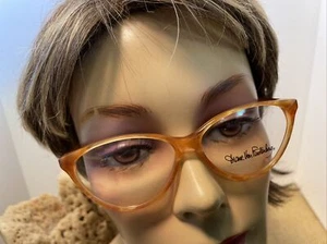NOS Vintage Diane Von Furstenberg Cat Eyeglass Plastic Frames 40 53-16/140 RARE - Picture 1 of 12