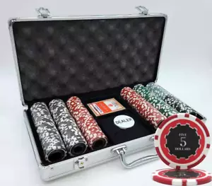 MRC POKER 300PCS 14G ECLIPSE POKER CHIPS SET CON CUSTODIA IN ALLUMINIO - Foto 1 di 7