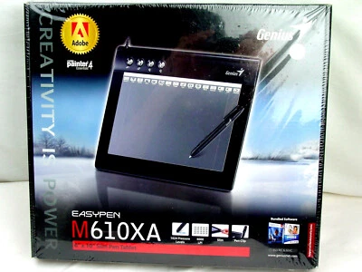 NEW Sealed ⚫ 6x10 Genius EasyPen M610XA 🔴 Graphics Drawing Tablet ⚫ Adobe Corel - Image 1 of 4