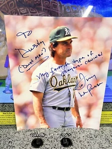 Oakland A's Tony LaRussa Signed Autographed 8x10 Personalized Auto - Picture 1 of 6